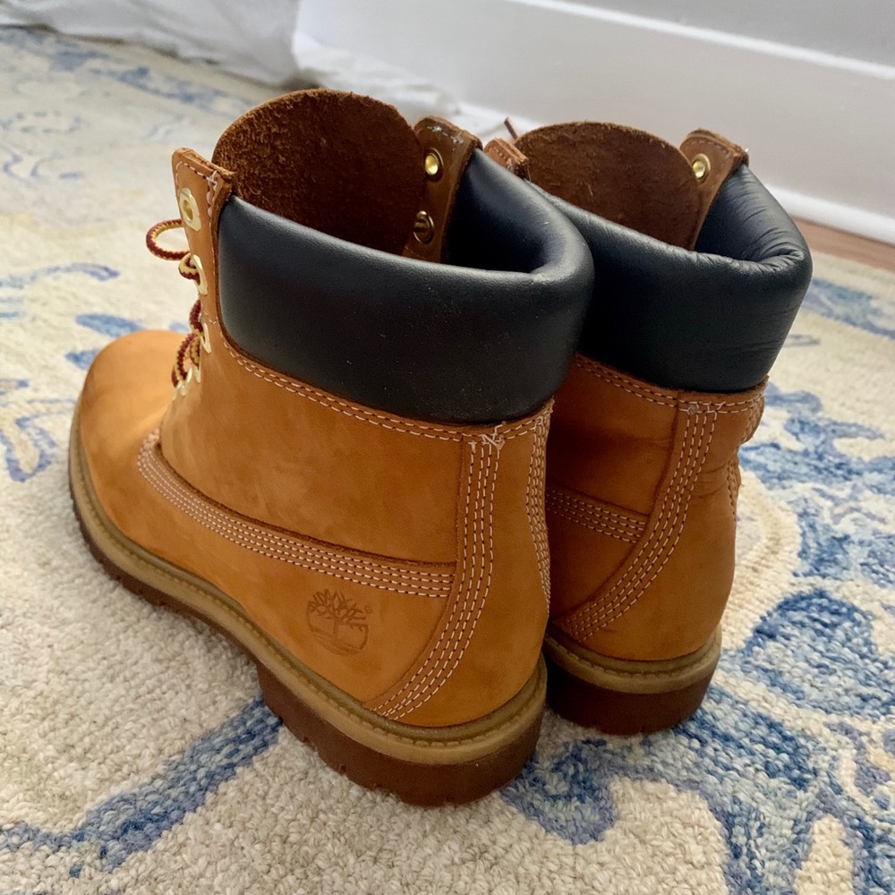 Timberland Wheat Tan Lace-Up Waterproof Work Boots - Picture 4 of 7